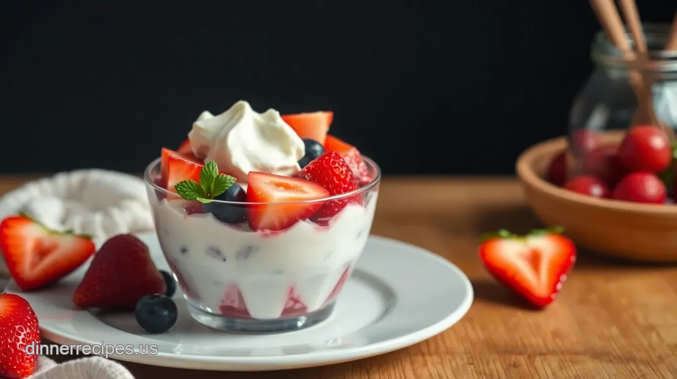 Freeze Greek Yogurt with Mixed Fruit Delight