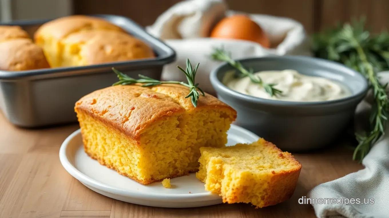 Buttery Rosemary Cornbread: A Savory Twist on a Classic