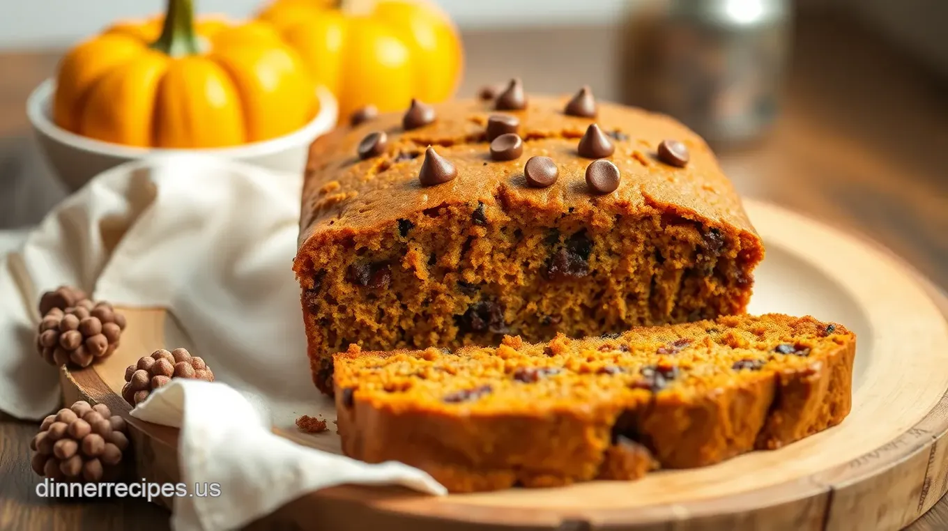 Bake Chocolate Chip Pumpkin Bread Delight