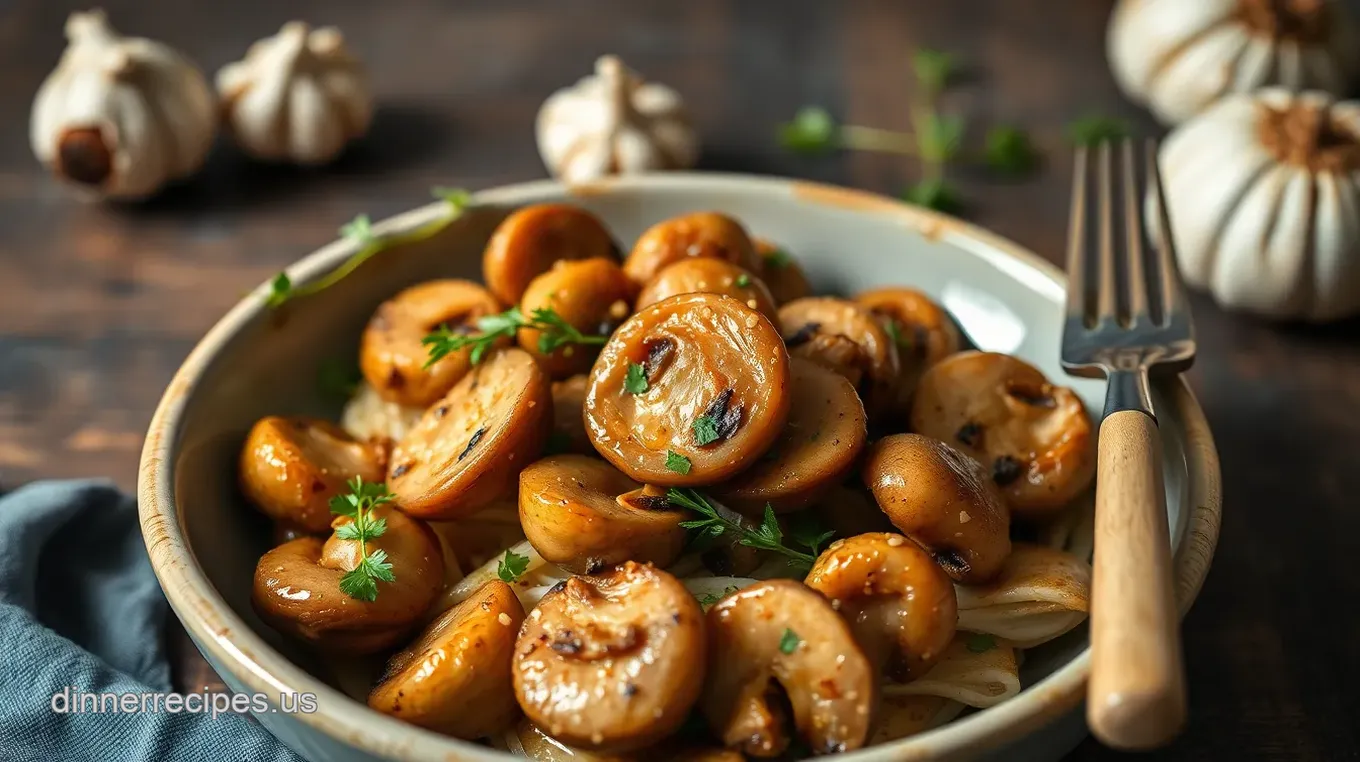 Sautéed Mushrooms with Garlic Flavor Boost