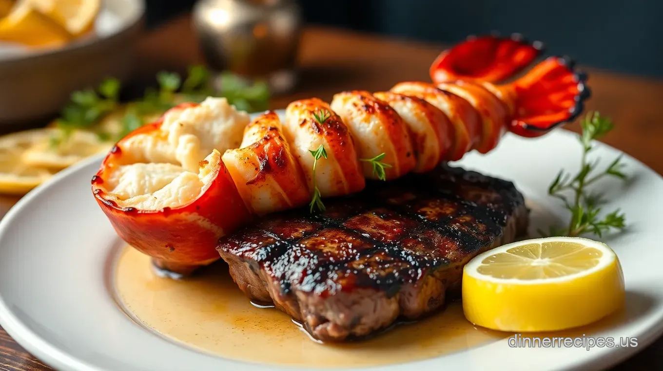 Lobster Tail &amp Steak: A Delightfully Elegant Broil