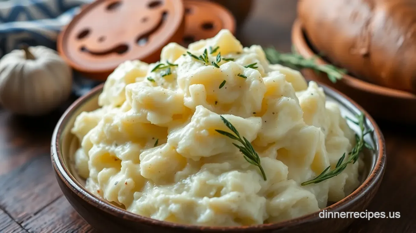 Creamy Mashed Garlic Potatoes