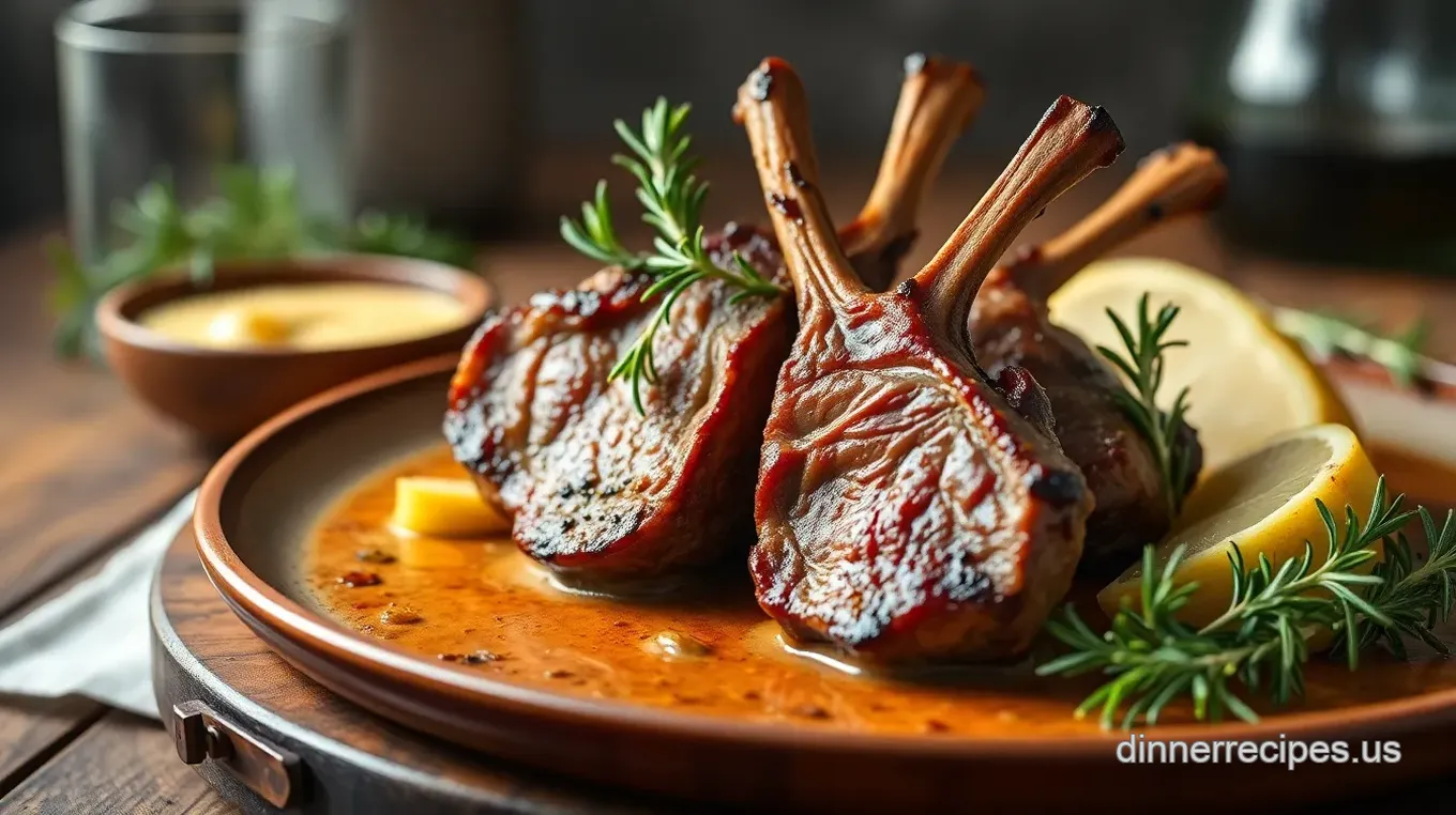 Herb-Crusted Rack of Lamb with Garlic &amp Rosemary