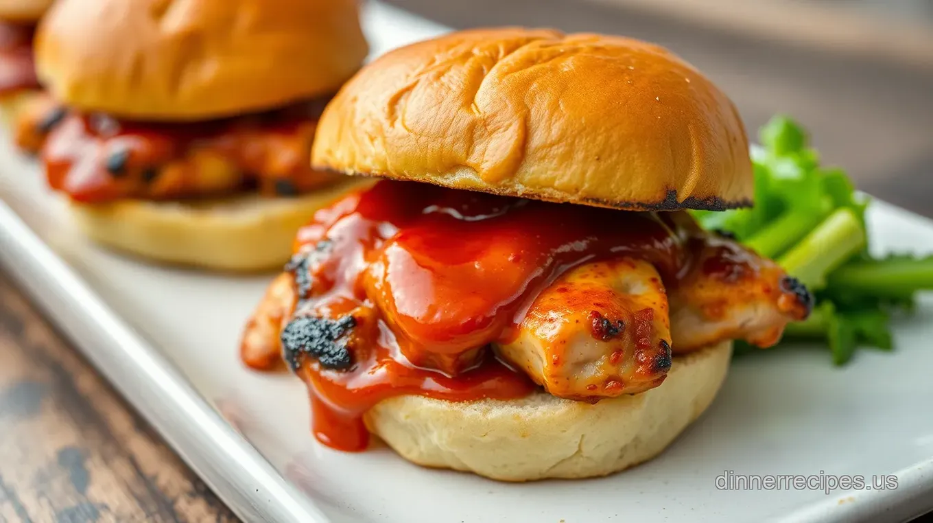 American Ranch BBQ Chicken Sliders