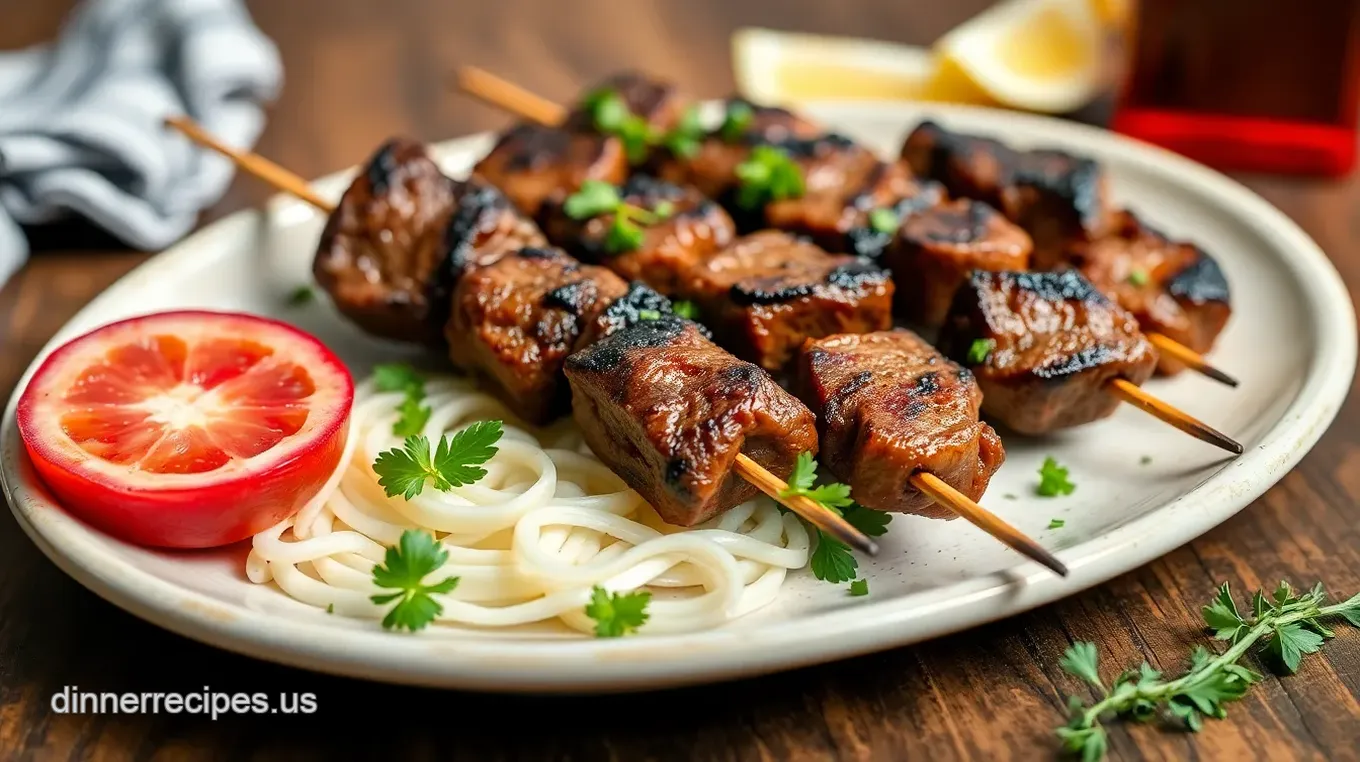 Grilled Lamb Souvlaki Skewers – Quick &amp Flavorful