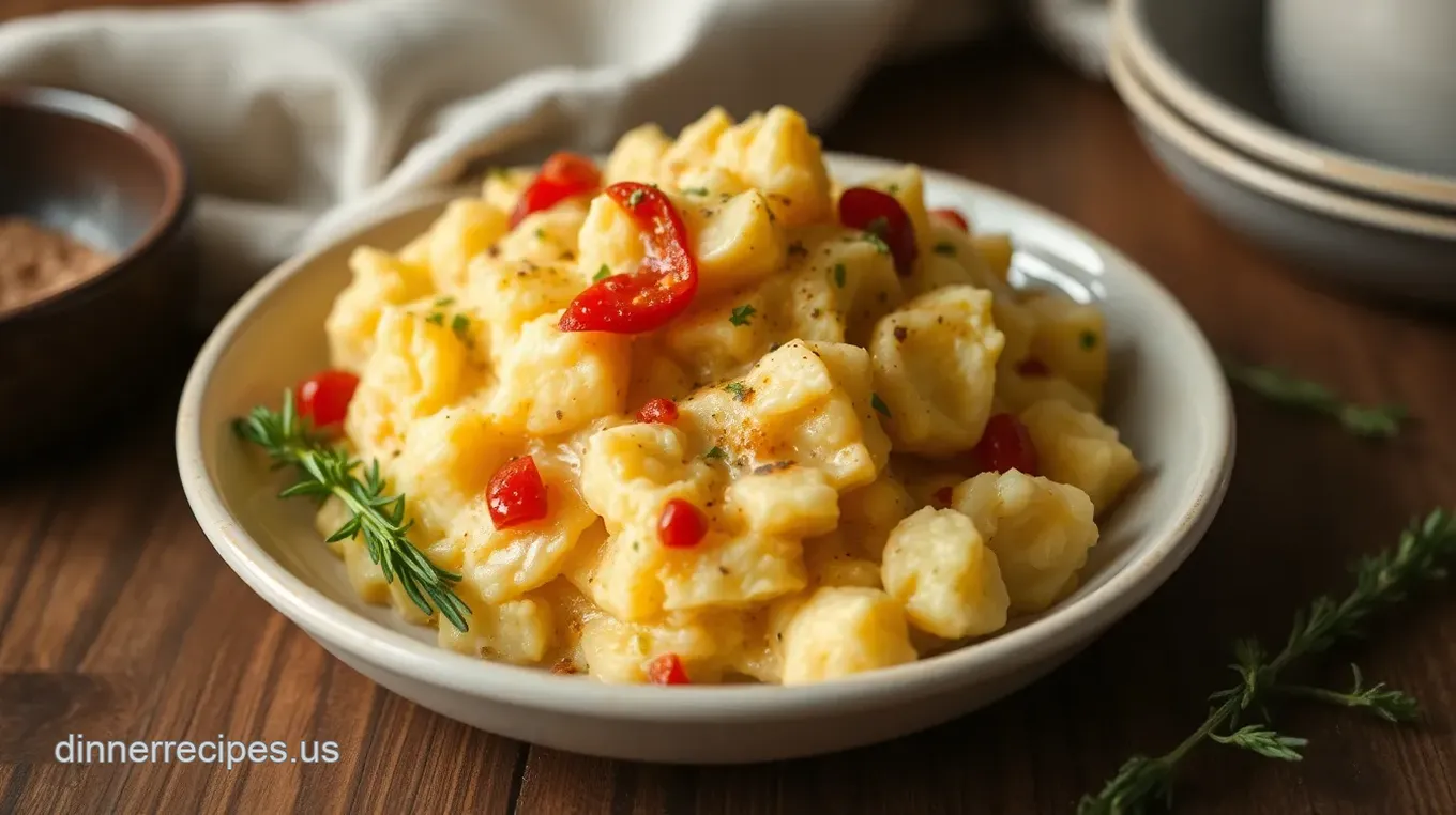 Creamy Mashed Pimento Potatoes