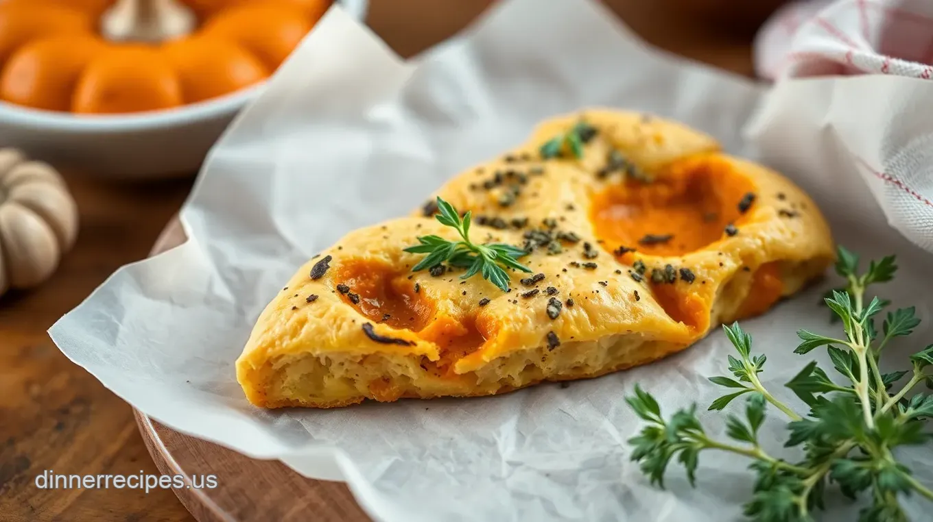 Bake Pumpkin Focaccia with Fresh Herbs