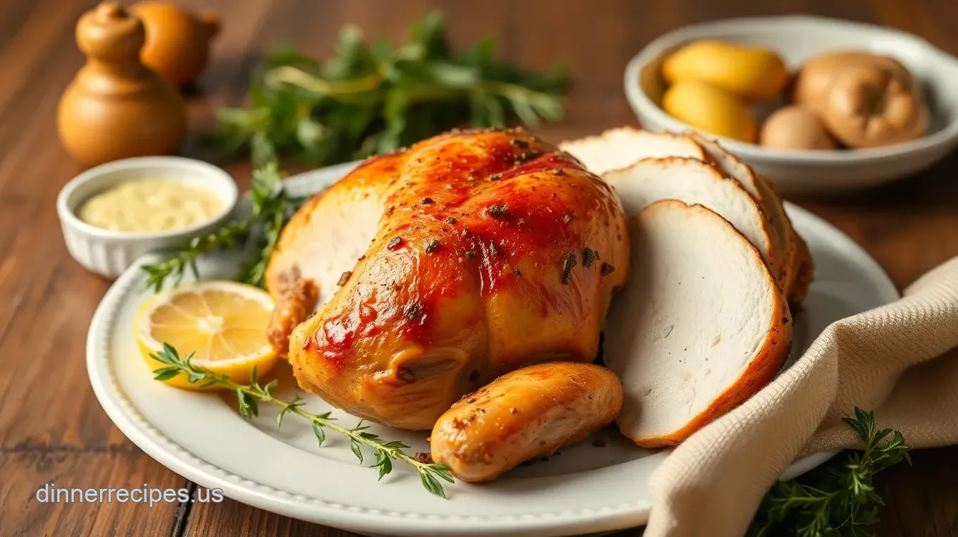 Roasted Turkey with Herb Butter Delight