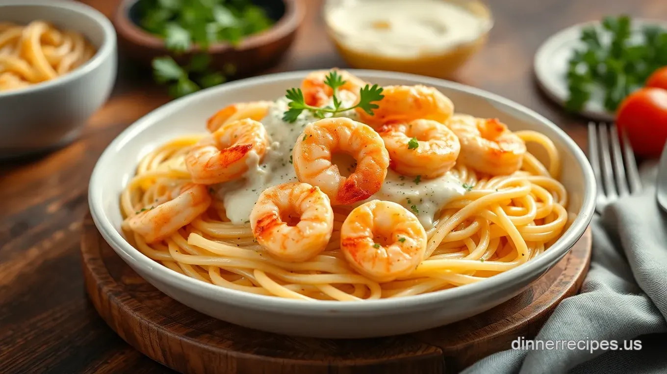 Sautéed Shrimp Alfredo: Quick &amp Creamy Pasta Delight