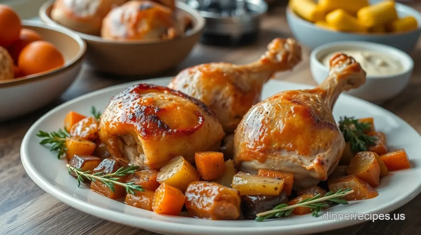 Savory Roasted Turkey Legs with Flavorful Veggies