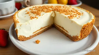 Irresistible No-Butter Creamy Cheesecake: A Slice of Magic! recipe card