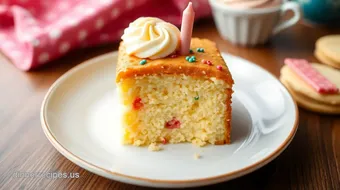 Easy & Festive Bake Small Birthday Cake | Sweet & Festive Joy recipe card