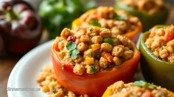 Bake Turkey Call Stuffed Peppers Delightfully recipe card