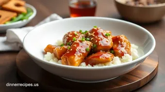 My Family's Favorite Baked Sesame Chicken with Sticky Honey Sauce recipe card
