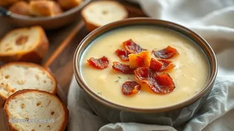 Ultimate Comfort: Slow Cooker Potato Soup with Crispy Bacon! recipe card