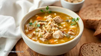 Easy Savory Soup with Turkey and Wild Rice: My Grandma's Secret recipe card