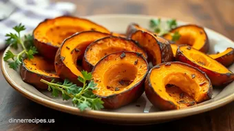How to Make Sweetly Roasted Pumpkin Wedges with Maple Cinnamon Magic recipe card