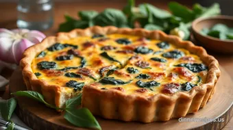 How to Bake Spinach Quiche for Elegant Mother's Day Brunch recipe card