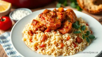 My Grandmother's One-Pot Spanish Chicken with Flavorful Rice: The Ultimate Comfort Meal recipe card