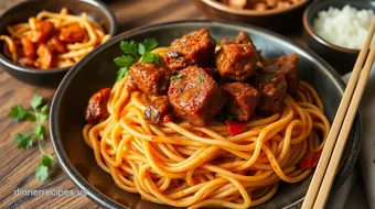 Deliciously Easy Cooked Spicy Lamb with Flavorful Noodles: My Ultimate Go-To Recipe! recipe card