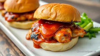 Grilled Chicken BBQ Sliders - Quick & Yummy recipe card