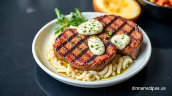 Grilled Filet Mignon with Savory Herb Butter recipe card