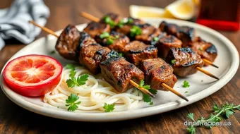 How My Grandmother's Grilled Lamb Souvlaki Skewers Became Our Family Favorite recipe card