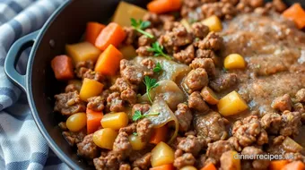 Hearty Skillet Beef Cowboy Dinner in 65 Mins recipe card