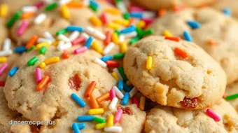 Colorful ingredients in some cookie recipes: 5 Fun Ideas for Rainbow Sprinkles! recipe card