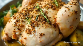 Roast Chicken with Herb Crust in 95 Minutes recipe card