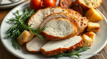 Roast Turkey Thanksgiving Dinner for One recipe card