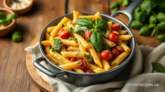 My Easy Stovetop Penne Pasta with Basil Pesto: A Family Favorite Recipe recipe card