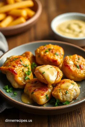 Sautéed Chicken Garlic Butter Bites presentation