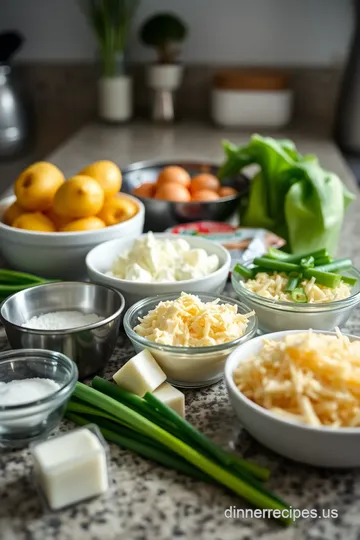 Air Fryer Cottage Cheese Baked Potato Skins ingredients
