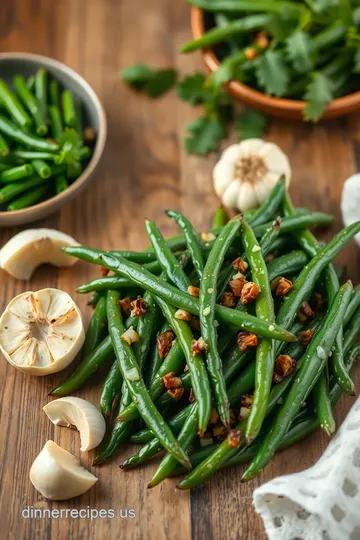 Air Fryer Green Beans with Roasted Garlic ingredients