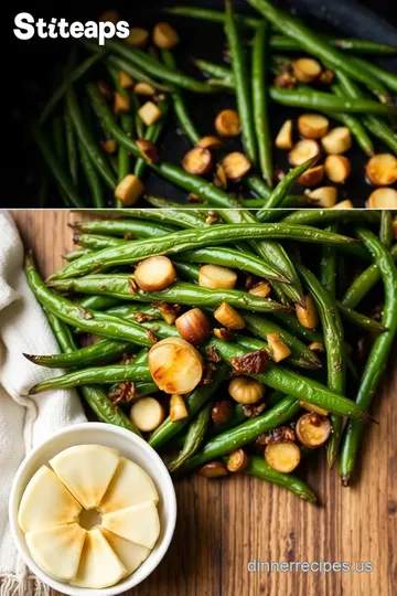 Air Fryer Green Beans with Roasted Garlic steps