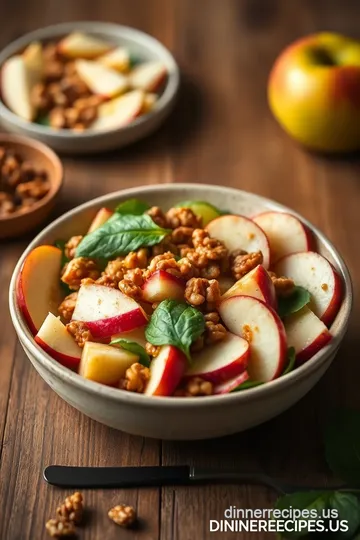 Fresh Apple Walnut Salad with Dressing steps