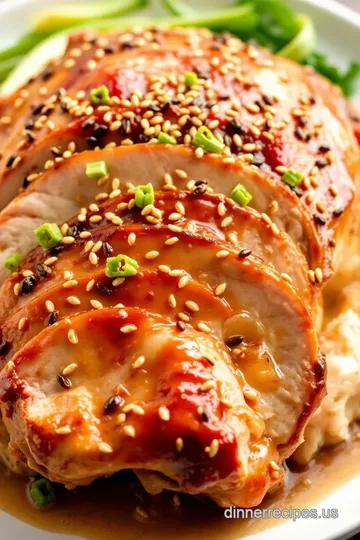 Asian Sesame Soy Turkey Roast presentation