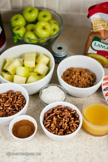 Baked Apple Danish Tart with Crunchy Pecans ingredients