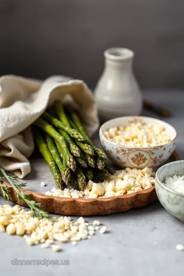 Savory Asparagus Tart with Creamy Gruyère Cheese ingredients