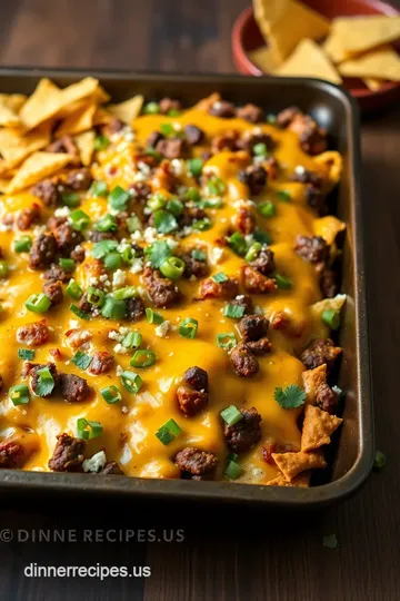 Bake Beef Sheet Pan Nachos: Cheesy Goodness steps