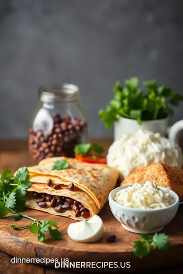 Baked Black Bean Quesadillas: A Flavorful 40-Minute Meal ingredients