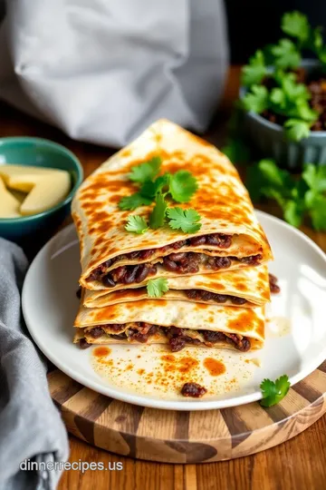 Baked Black Bean Quesadillas: A Flavorful 40-Minute Meal presentation