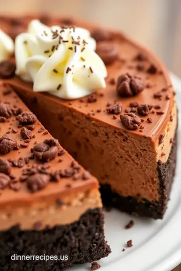 Bake Chocolate Cheesecake: Decadent Delight presentation