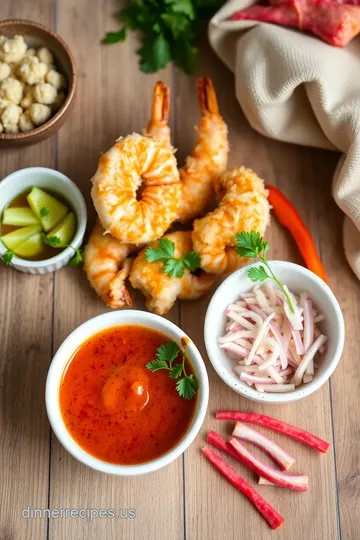 Crispy Baked Coconut Shrimp with Fiery Dipping Sauce ingredients
