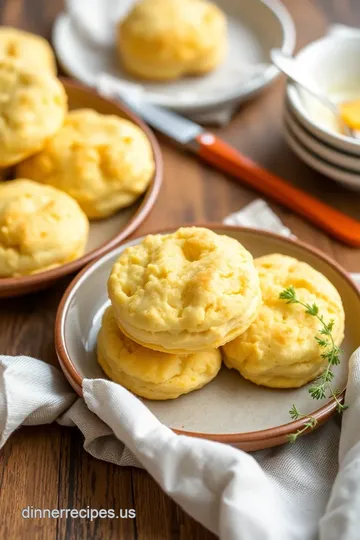 Cheddar Cornmeal Biscuits: Quick &amp Easy Delight presentation