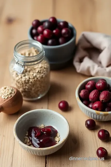 Bake Cranberry Sauce Oat Bars ingredients
