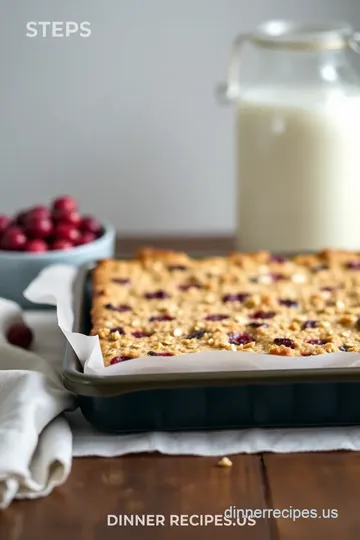 Bake Cranberry Sauce Oat Bars steps