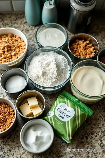 Irresistible No-Butter Creamy Cheesecake: A Slice of Magic! ingredients