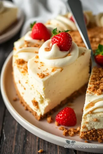 Irresistible No-Butter Creamy Cheesecake: A Slice of Magic! presentation